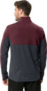 VAUDE All Year Moab T-Shirt avec fermeture éclair intégrale homme rouge/gris
