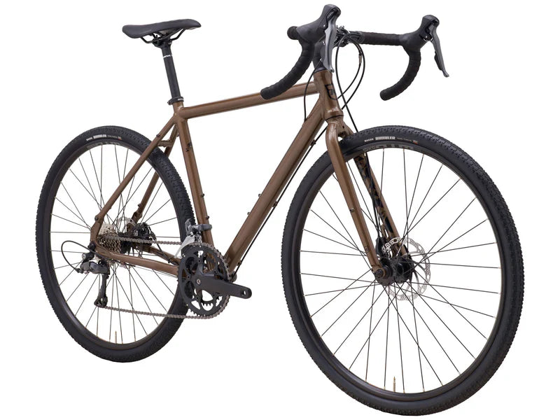 Kona 36e Rove AL 700 Marron avec Shimano Claris & Tektro Bark avec décalcomanies noires (2025)