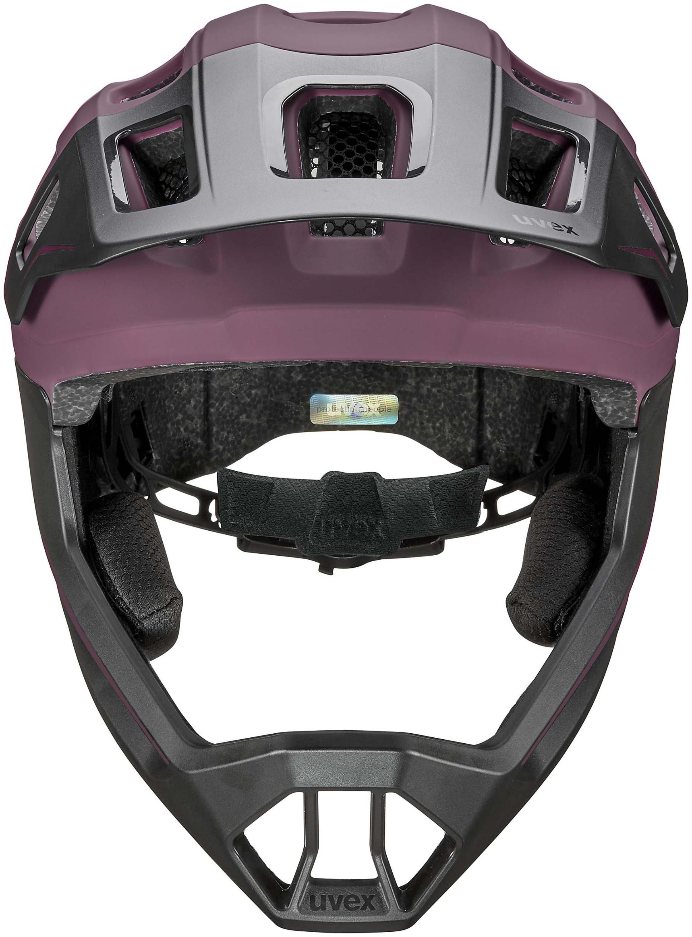 uvex React Jr. Casque intégral enfant Cranberry Mat