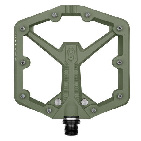 Crankbrothers Stamp 1 Gen 2 Large pédale plateforme verte
