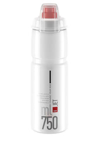 Gourde Elite Jet Plus 750ml transparent/logo rouge – aktuelle Variante
