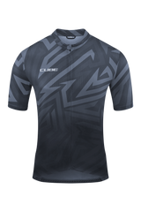 CUBE ATX maillot full zip CMPT manches courtes noir´n´gris