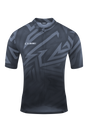CUBE ATX maillot full zip CMPT manches courtes noir´n´gris