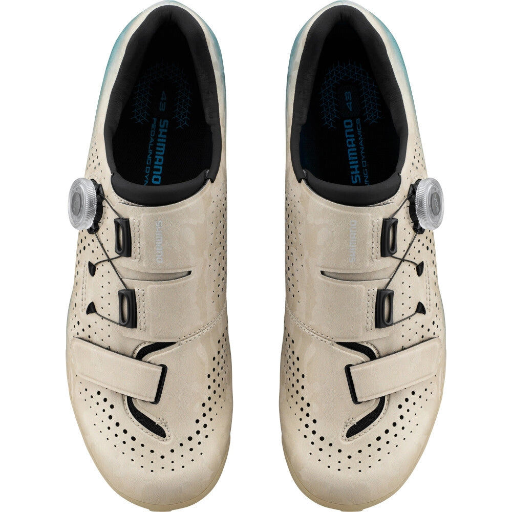 Shimano RX600 chaussures Gravel beige/bleu