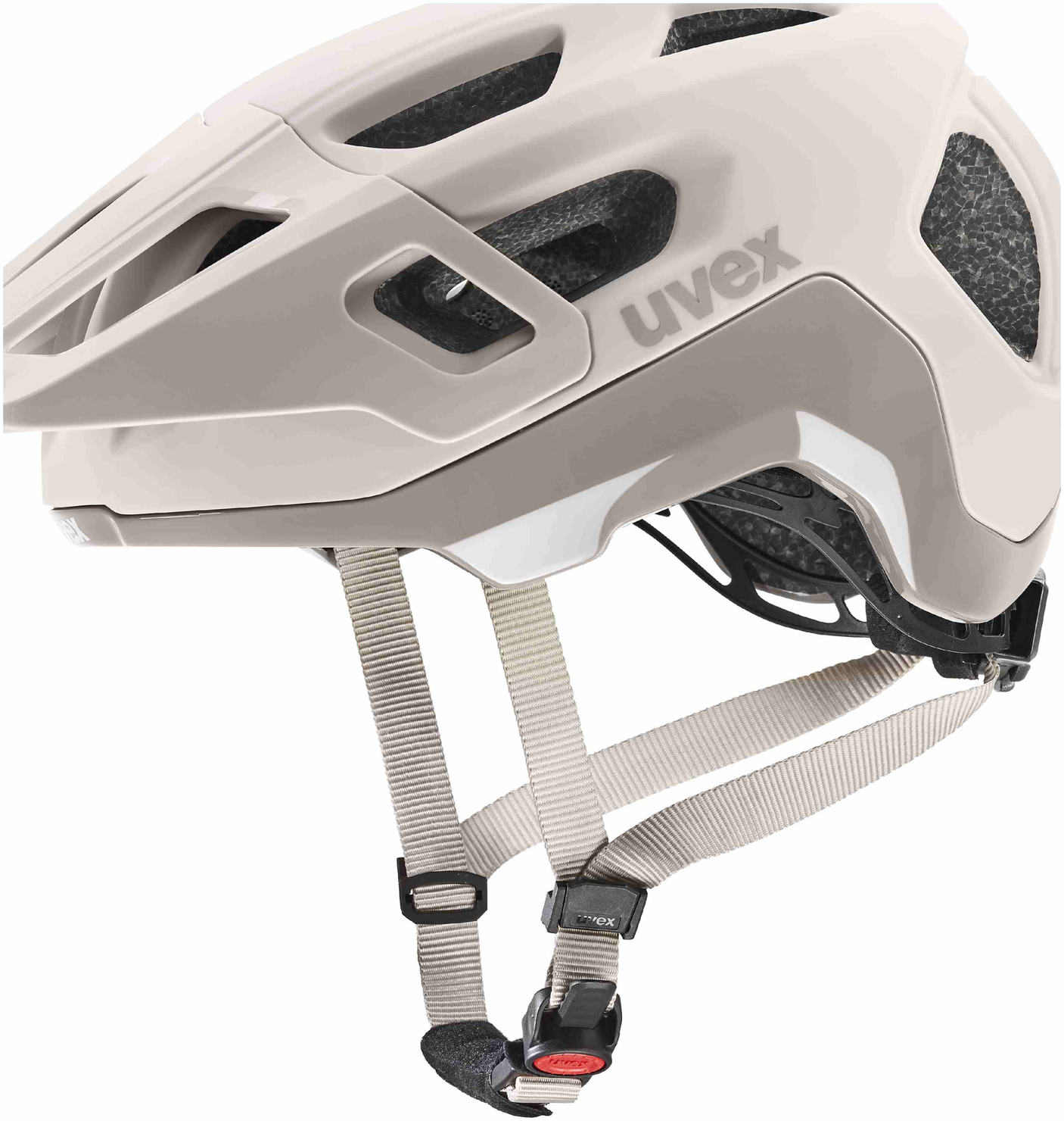 uvex React Casque VTT Gris Chaud Mat