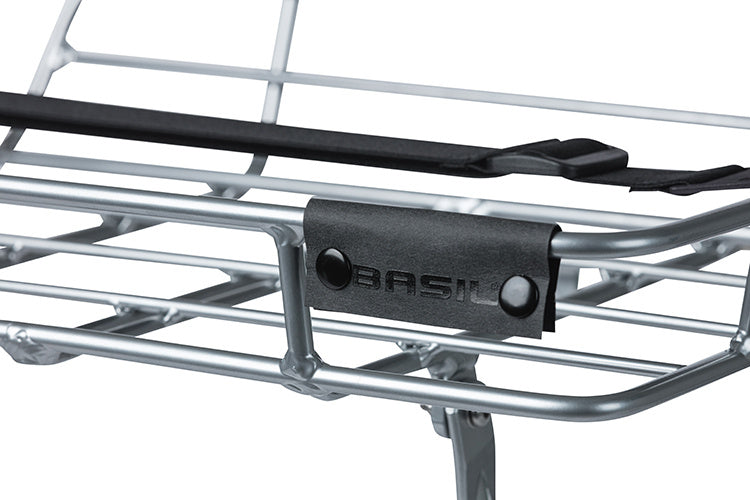 Basil Portland porte-bagages avant pour roue avant 26"/28" argenté
