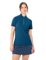 VAUDE Women's Adlux HZ Shirt bleu rivage
