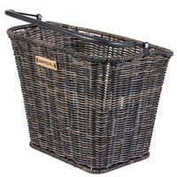 Basil Bremen Panier de guidon en rotin aspect brun