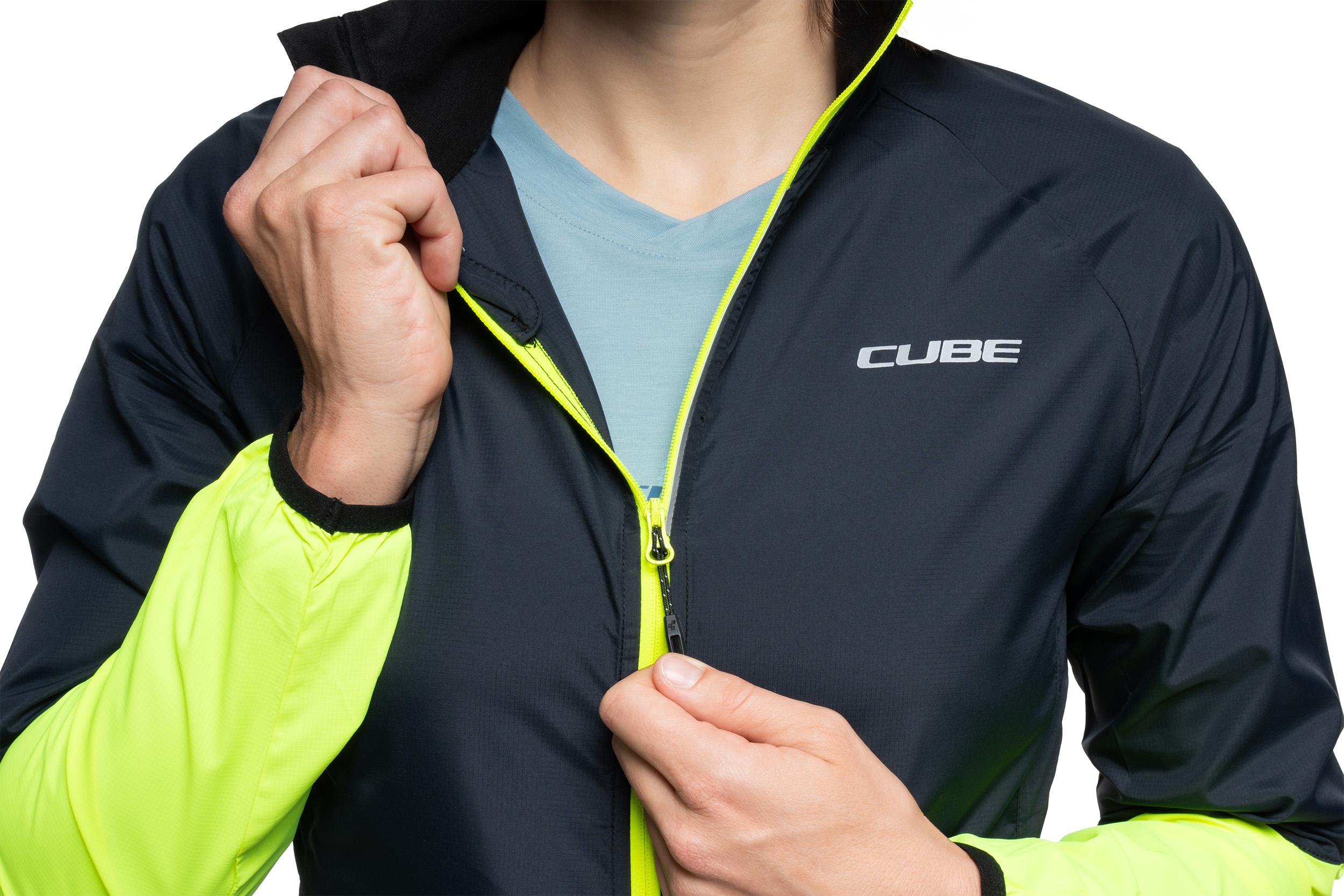 Cube WS Veste coupe-vent CMPT black´n´yellow