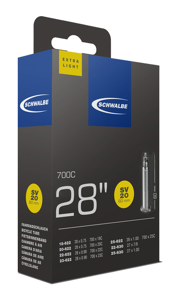 Schwalbe No.20 Chambre à air 28" Extralight Route/Triathlon