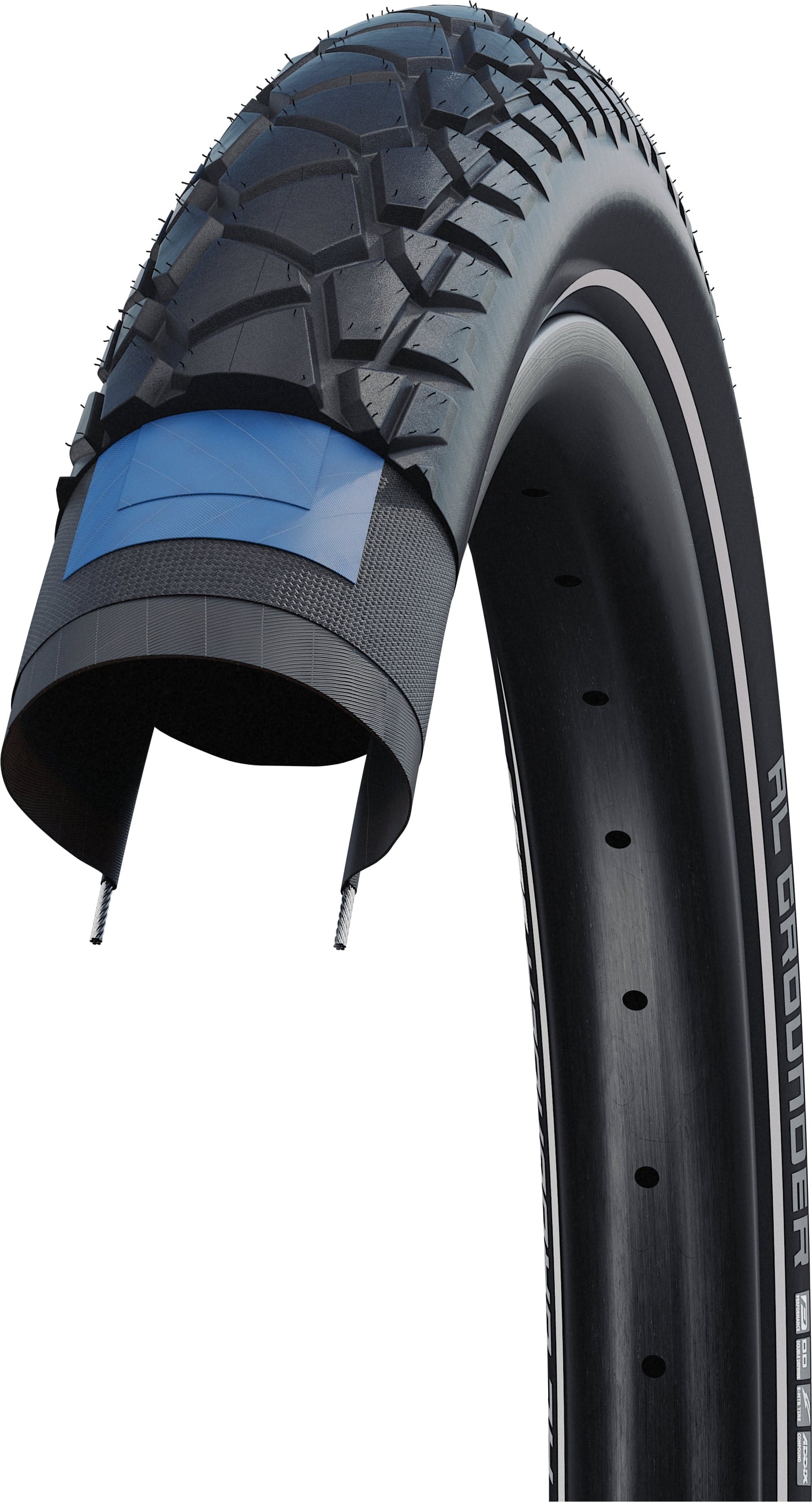 SCHWALBE Al Grounder Performance pneu à tringle filaire 27.5x2.60" RaceGuard E-50 Reflex noir
