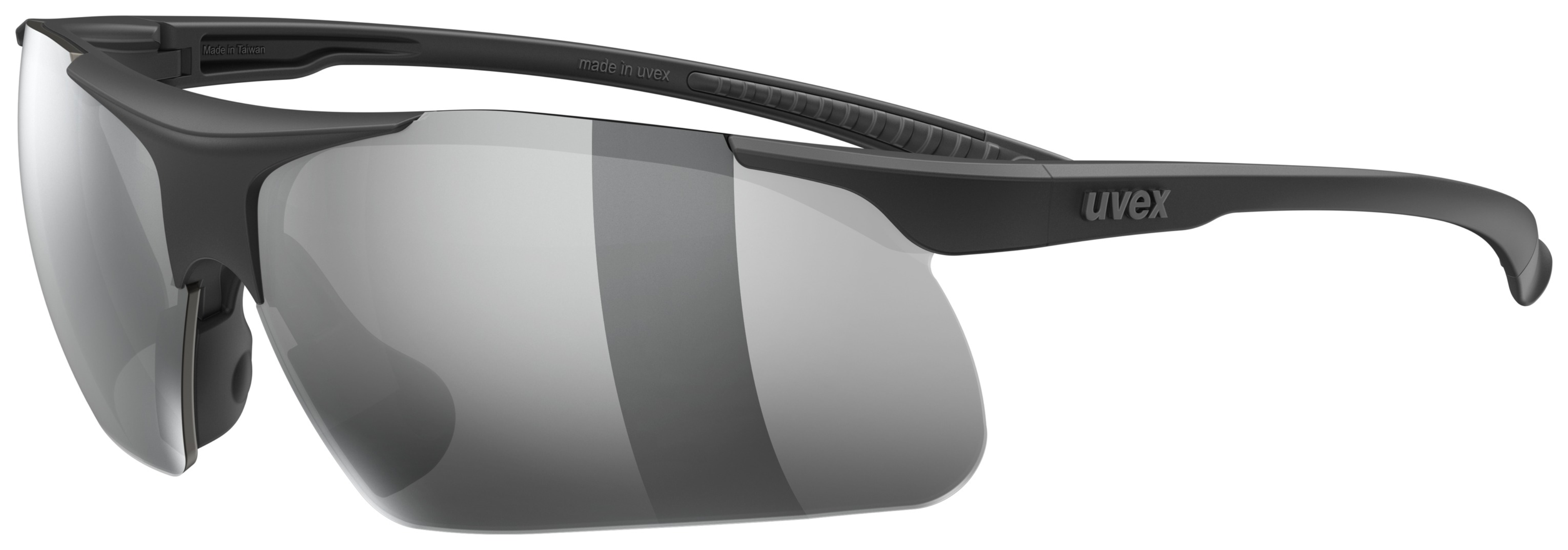 uvex Slade noir mat/argent miroir