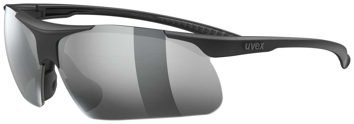 uvex Slade noir mat/argent miroir