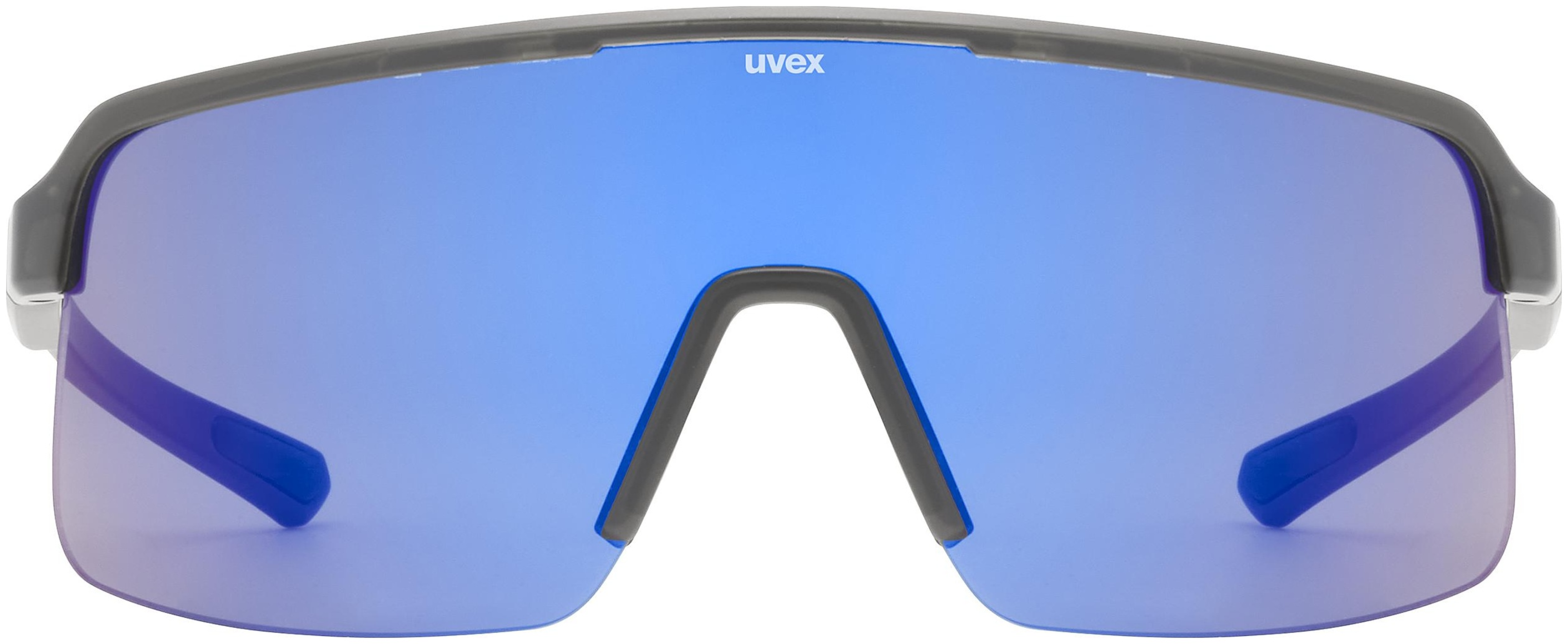 uvex Dyrt Lunettes de vélo Smoke Mat / Mirror Blue