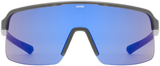 uvex Dyrt Lunettes de vélo Smoke Mat / Mirror Blue