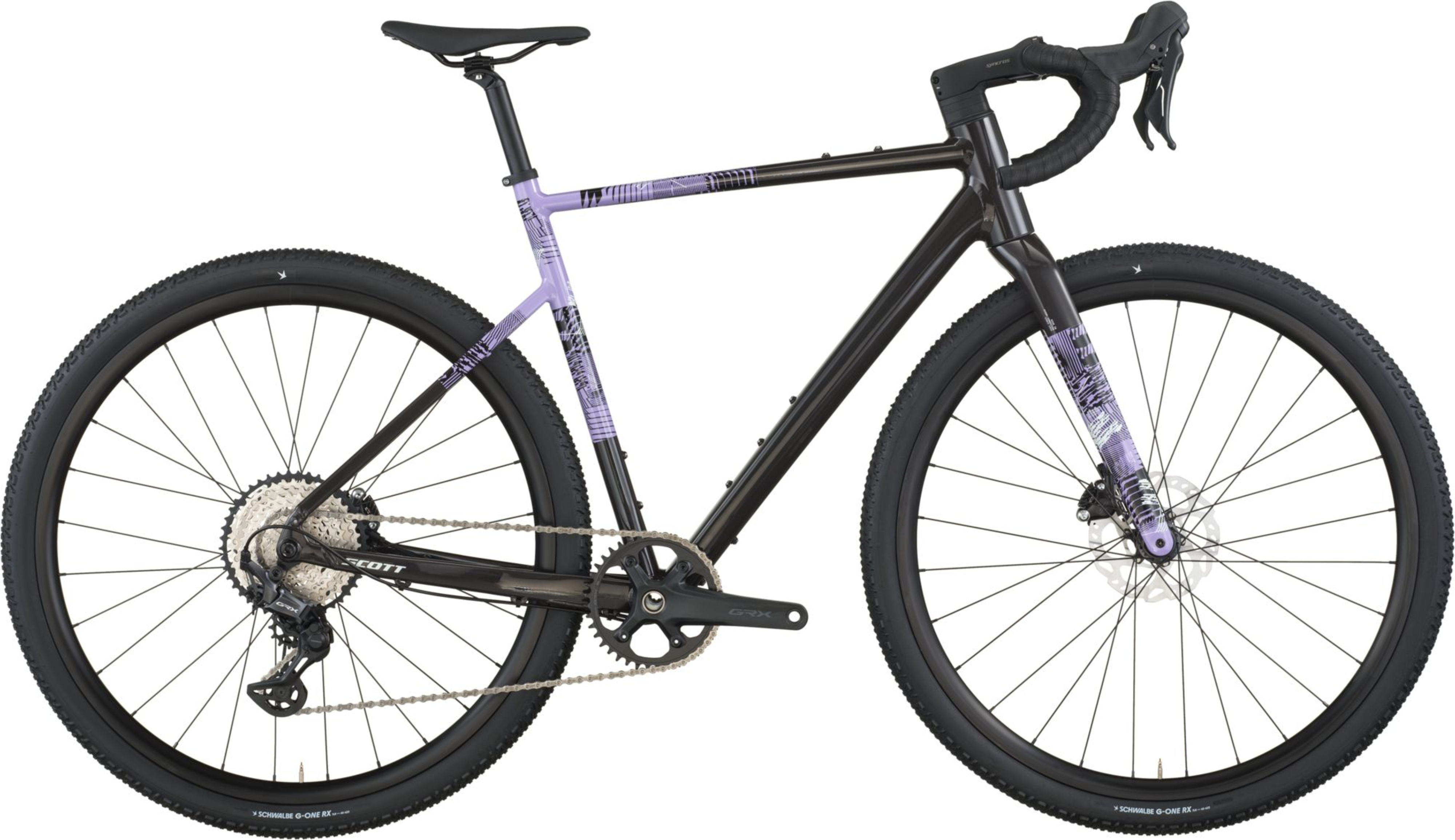 Scott Speedster Gravel 10 carbone noir/tulipe pourpre