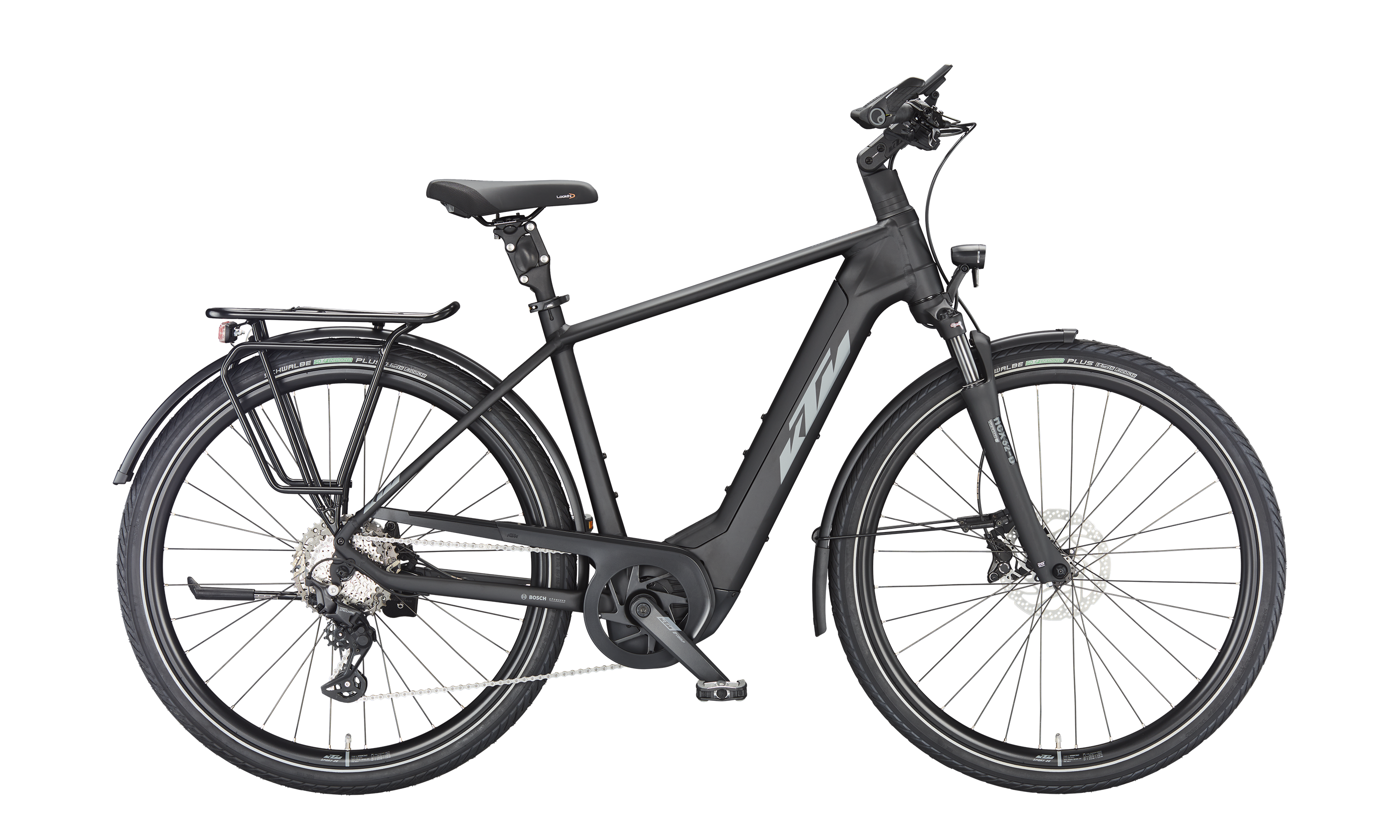 KTM MACINA STYLE 730 Diamant noir mat (gris+orange)