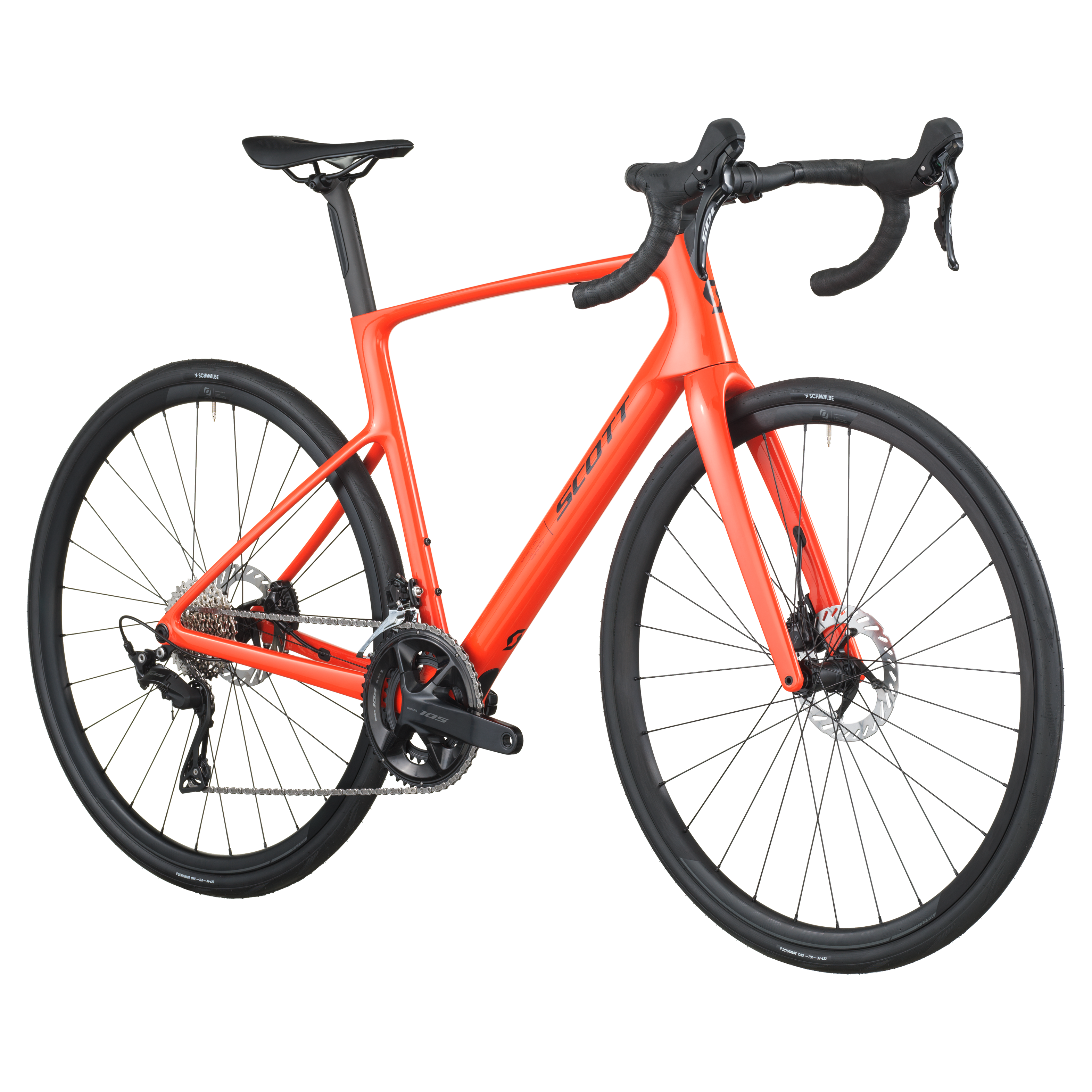 Scott Addict 50 orange flamme