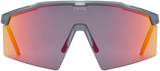 uvex Flowline Lunettes de vélo Smoke Mat / Mirror Red