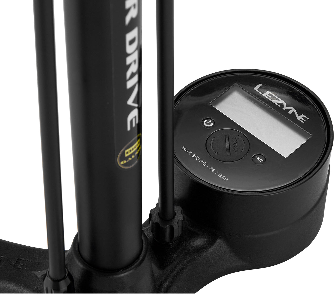 Pompe à pied Lezyne Gravel Digital Drive noir