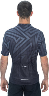 CUBE ATX maillot full zip CMPT manches courtes noir´n´gris