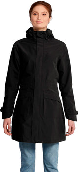 Basil Mosse parka de pluie femme noir