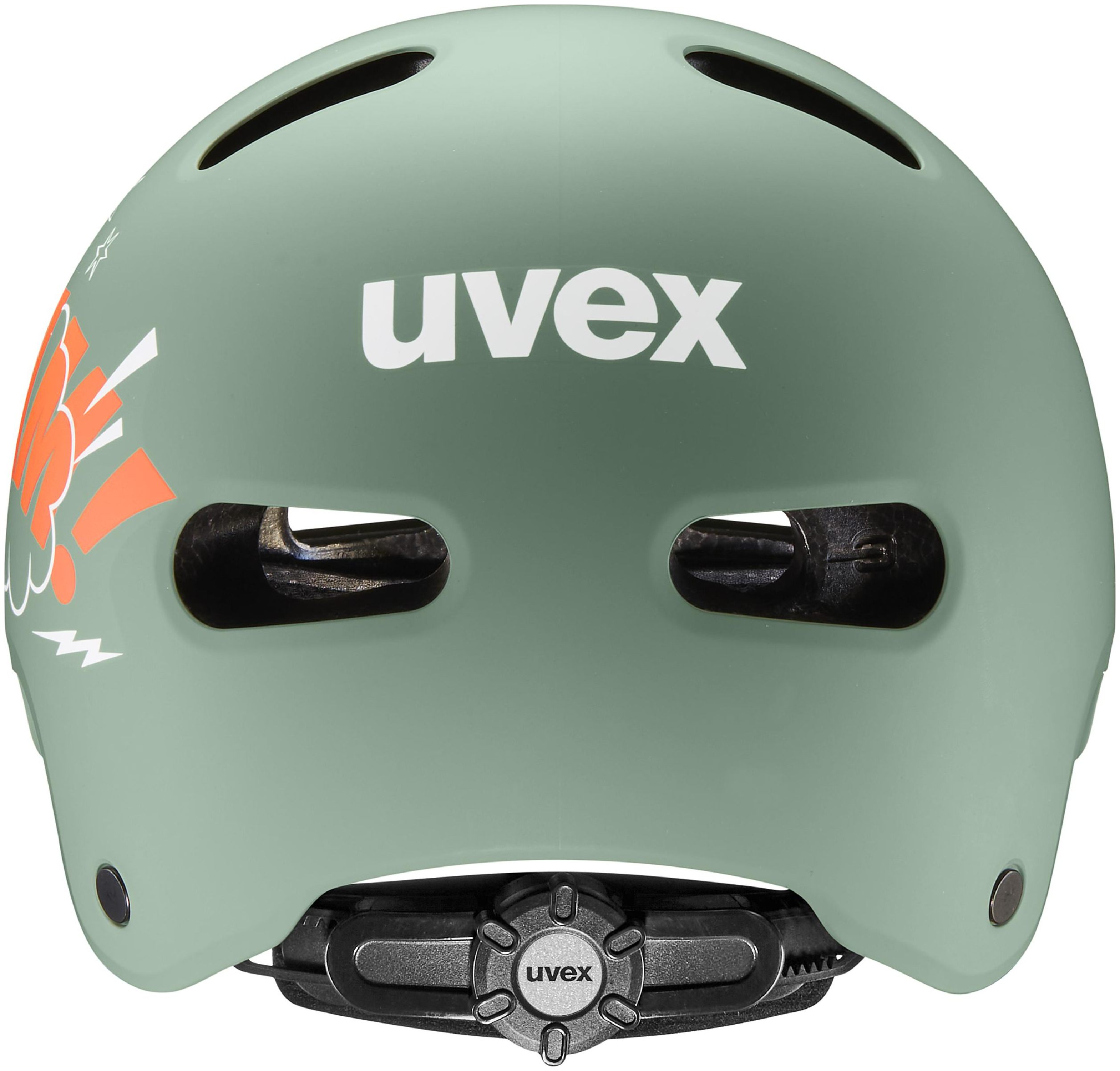 uvex Kid 4 Style bam mousse verte-papaye mat