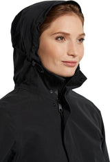 Basil Mosse parka de pluie femme noir