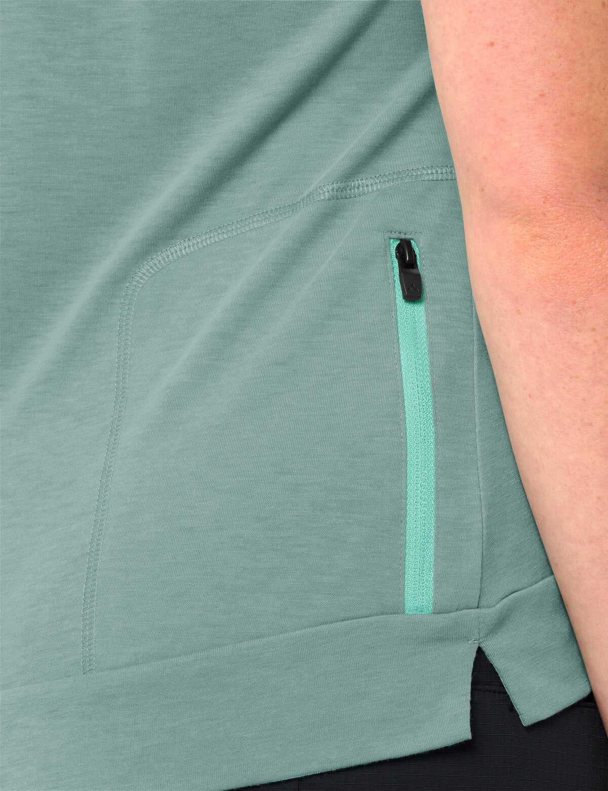 VAUDE Women's Altissimo Q-Zip Shirt fougère poussiéreuse uni