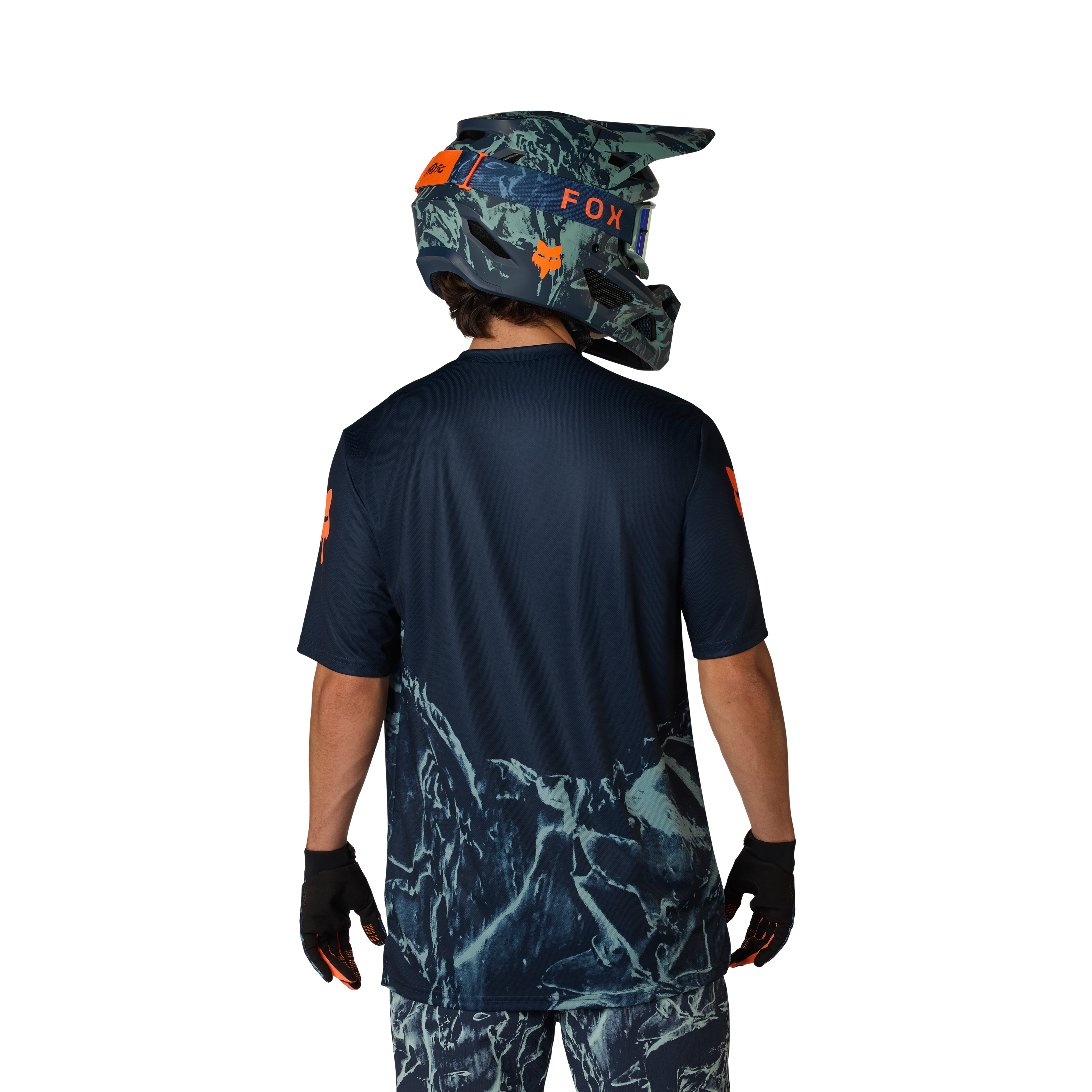 Fox Ranger SS Maillot Img Print Bleu Arctique