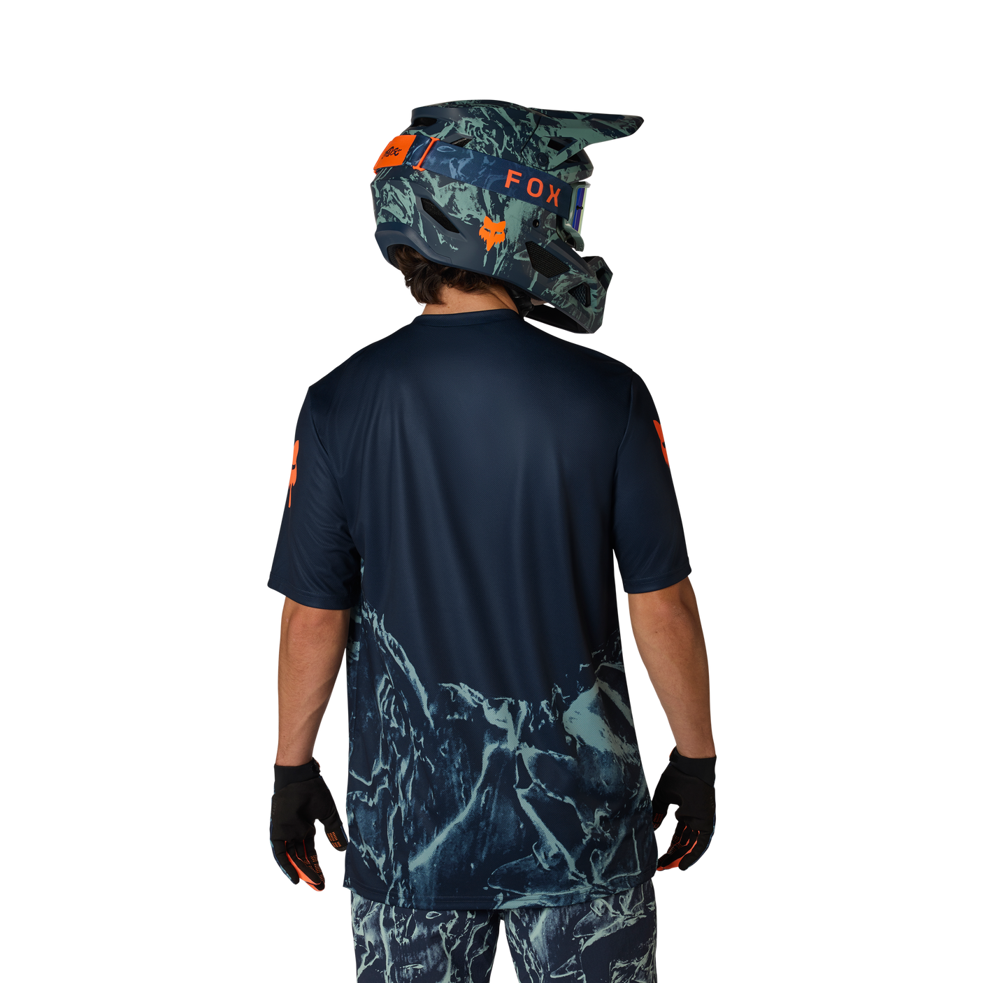 Fox Ranger SS Maillot Img Print Bleu Arctique
