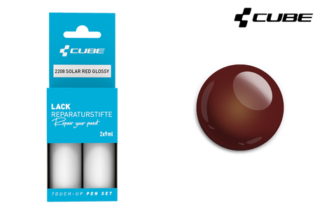 Cube Set de retouche peinture SOLAR 2208 rouge brillant