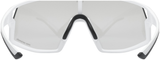 uvex Skyryse V lunettes de vélo Blanc Mat / Lightmirror Silver