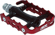 NC-17 plateforme pédale Trekking Pro, alu, roulements de précision noir/rouge
