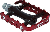 NC-17 plateforme pédale Trekking Pro, alu, roulements de précision noir/rouge