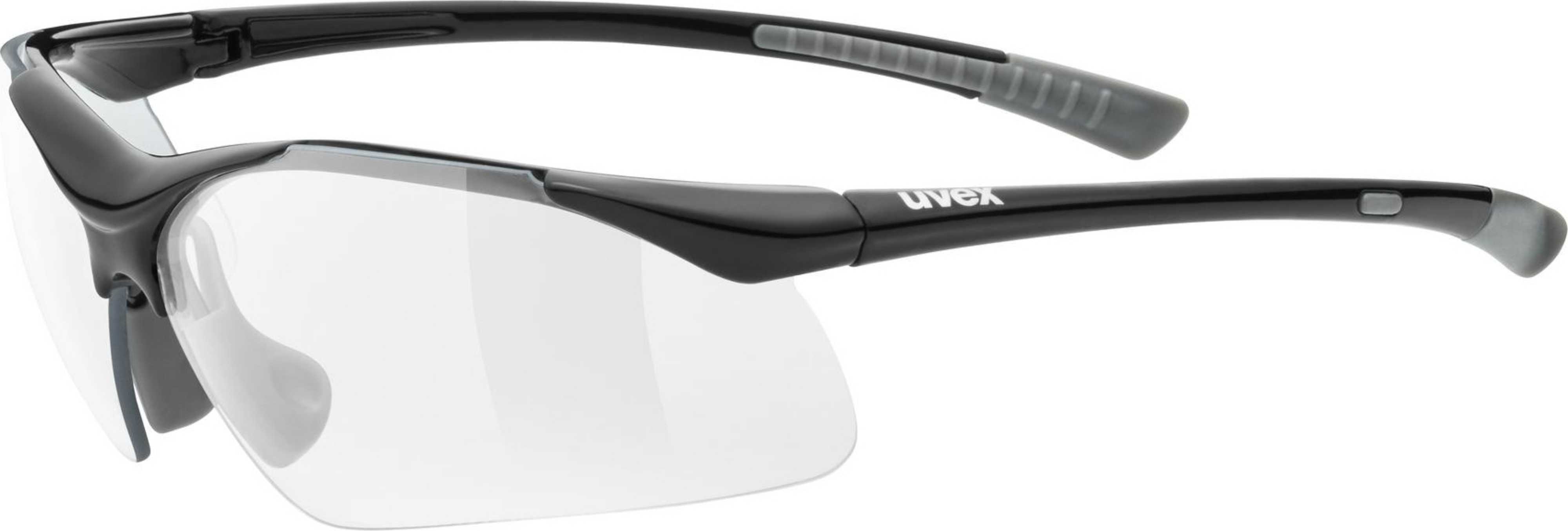 uvex Sportstyle 223 Lunettes de vélo Noir Gris / Transparent