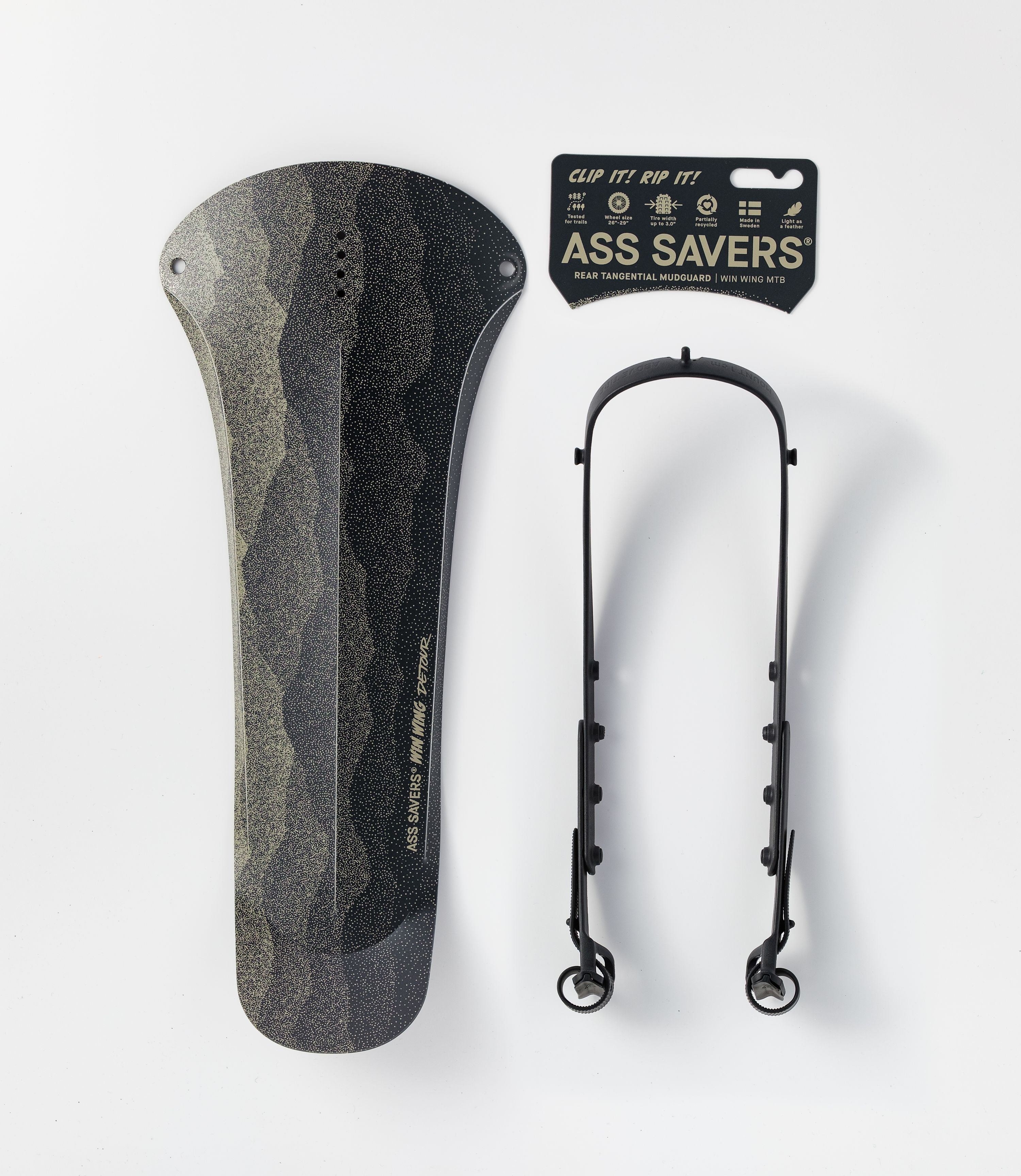 Ass Savers WMS-1 Win Wing garde-boue arrière VTT detour