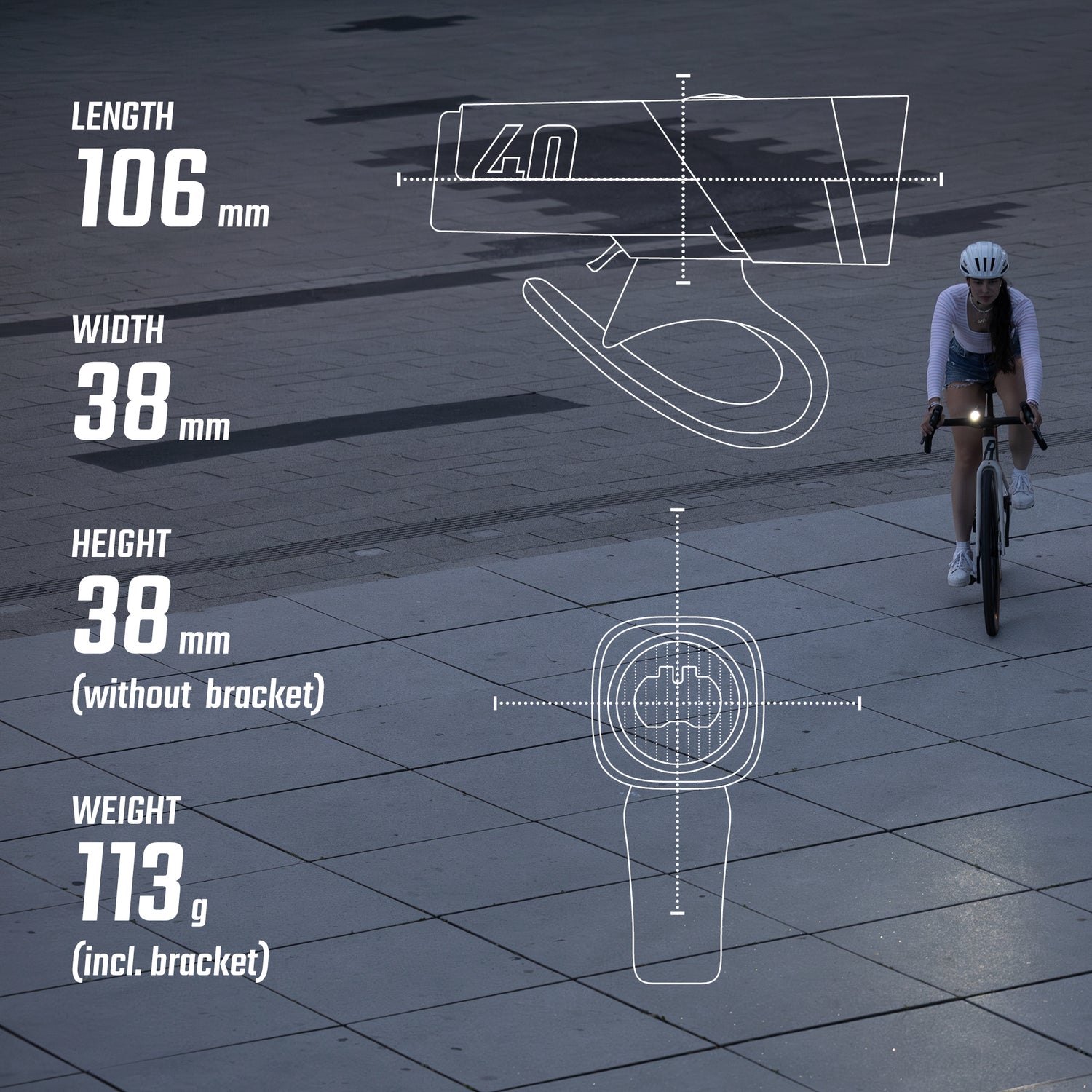 Sigma Aura 40 USB éclairage avant