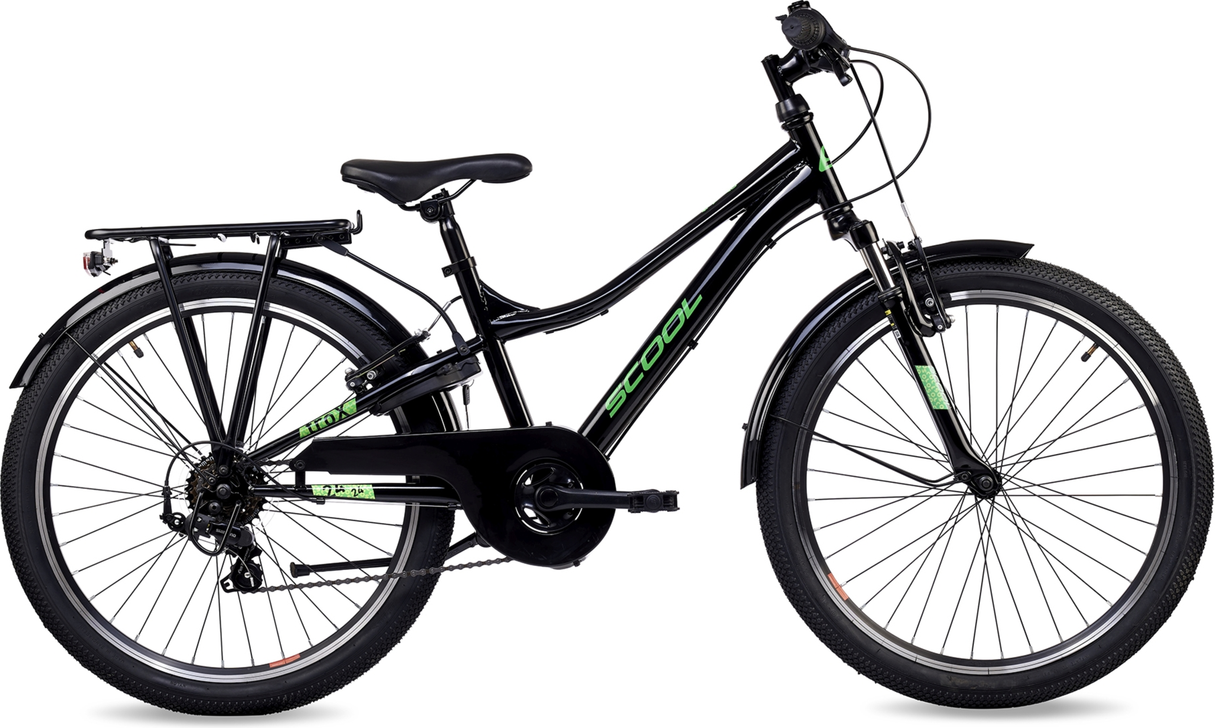 S'cool troX 24-K6 Noir/Vert Néon