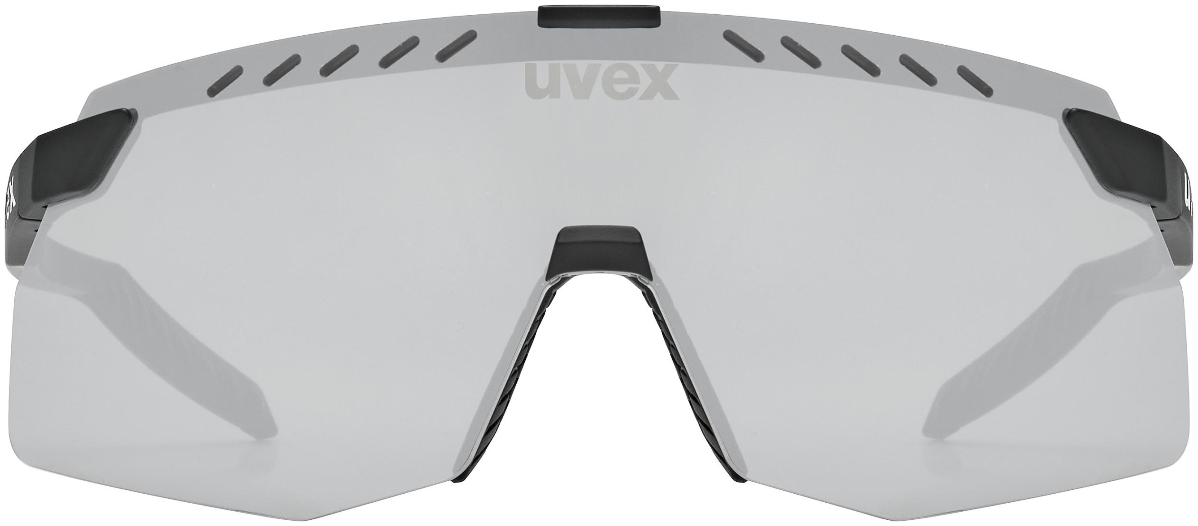 uvex Pace Stage S Lunettes de vélo Noir Mat / Miroir Argent