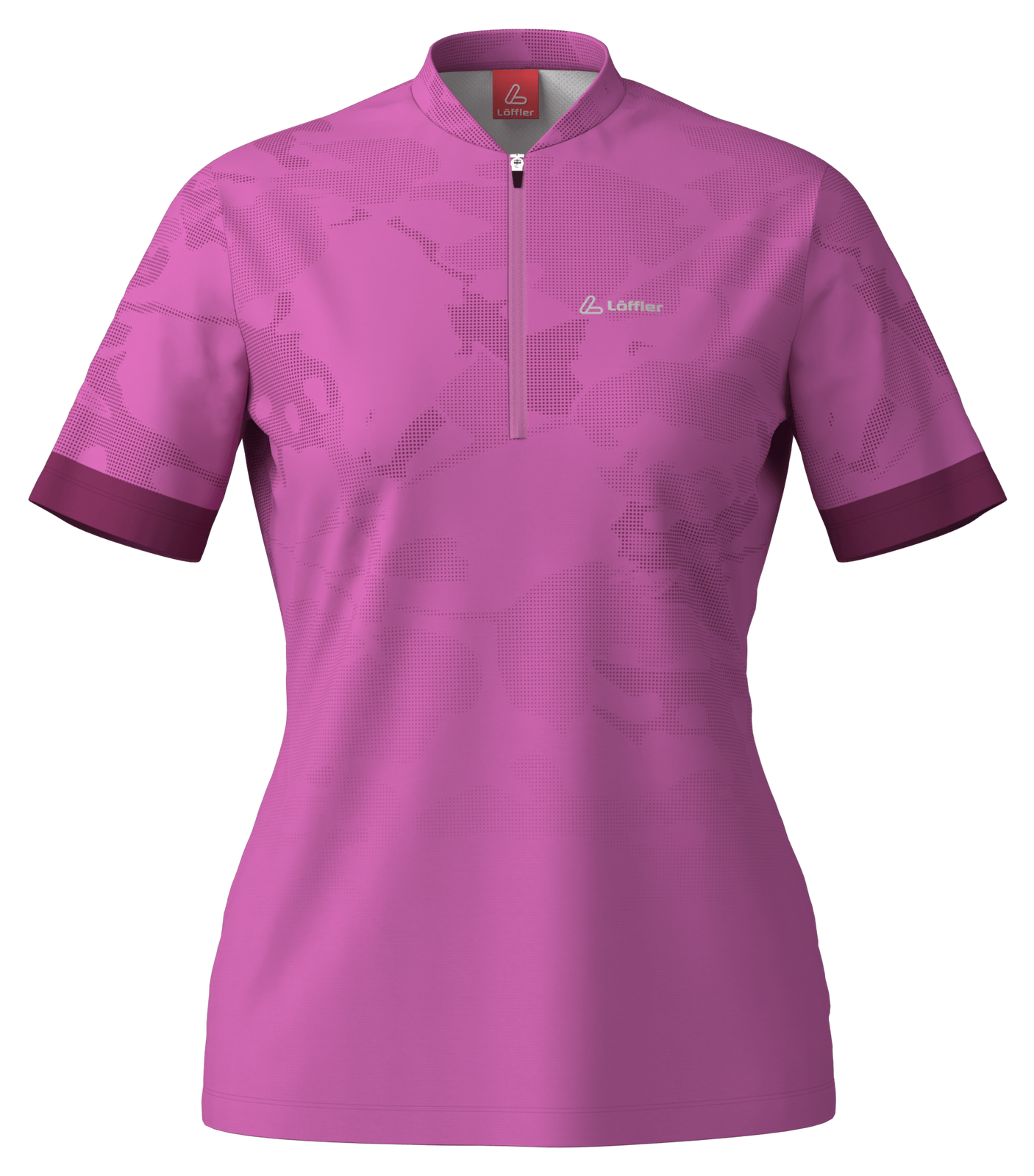 Löffler W Maillot Vélo Manches Courtes Illusion Rose