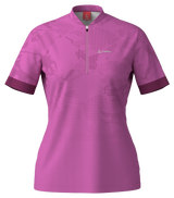 Löffler W Maillot Vélo Manches Courtes Illusion Rose