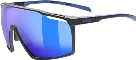 uvex Mtn Perform lunettes de vélo Noir-Bleu Mat / Miroir Bleu