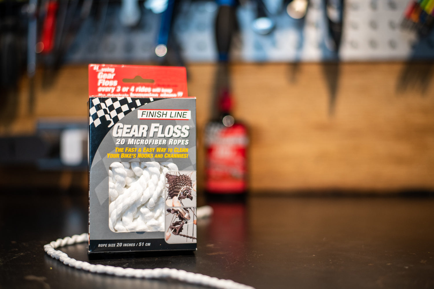 Finish Line fils de nettoyage Gear Floss (20 pièces)