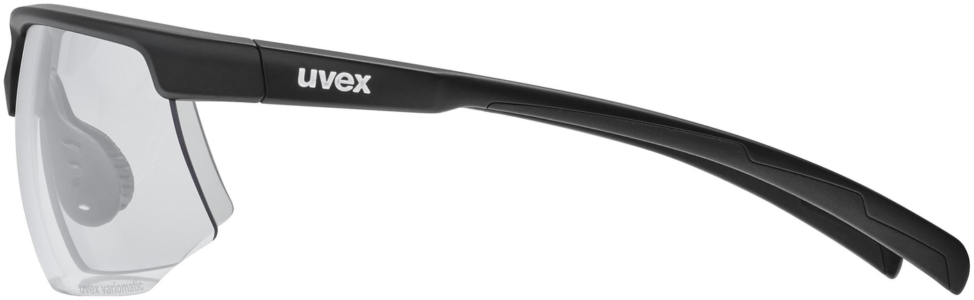 uvex Aerios V Lunettes de vélo Noir Mat / Fumé