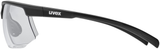 uvex Aerios V Lunettes de vélo Noir Mat / Fumé