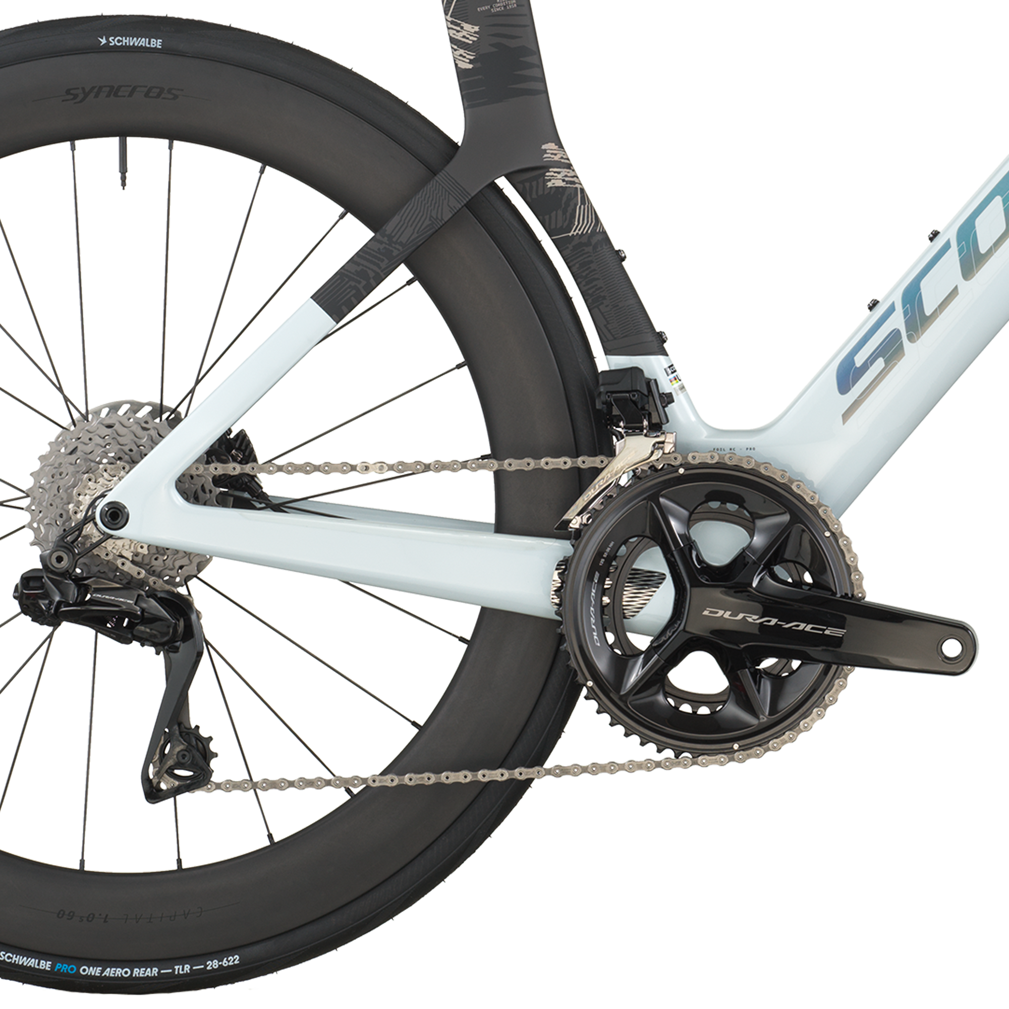 Scott Foil RC Pro blanc cumulus/carbone noir