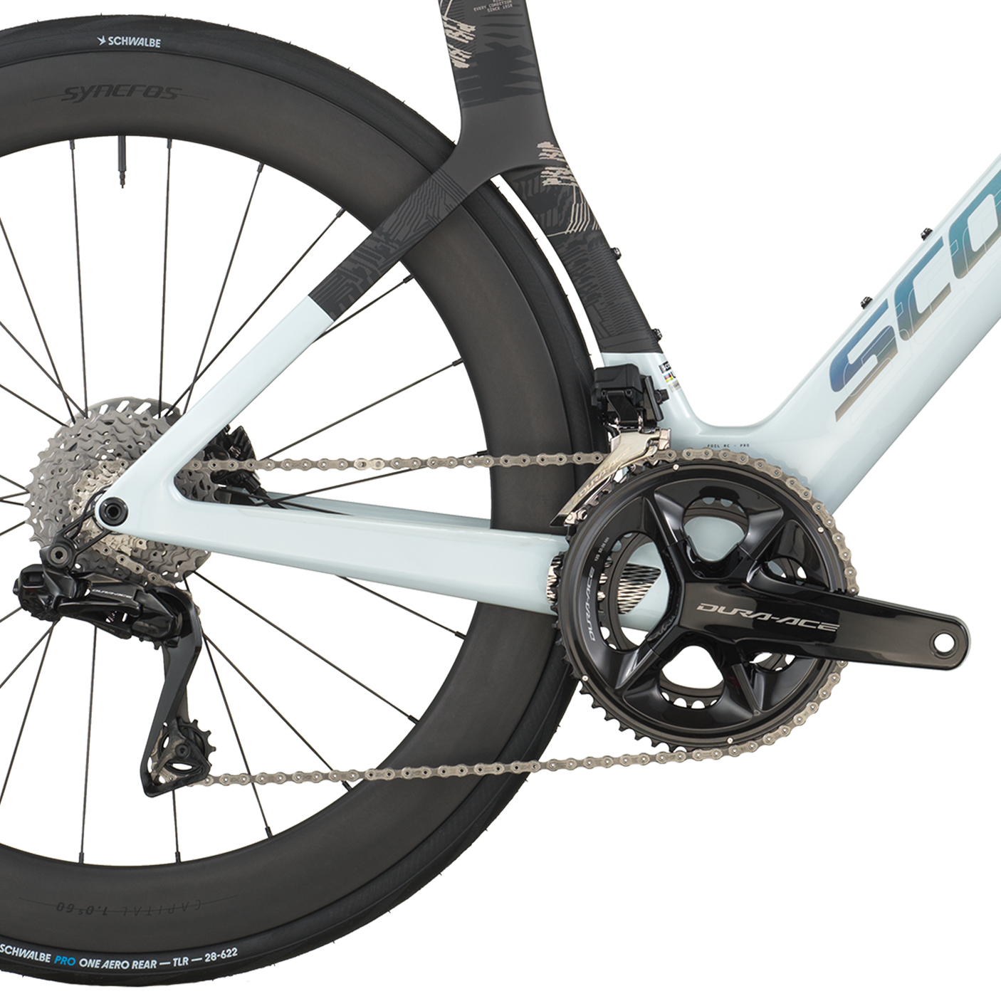 Scott Foil RC Pro blanc cumulus/carbone noir