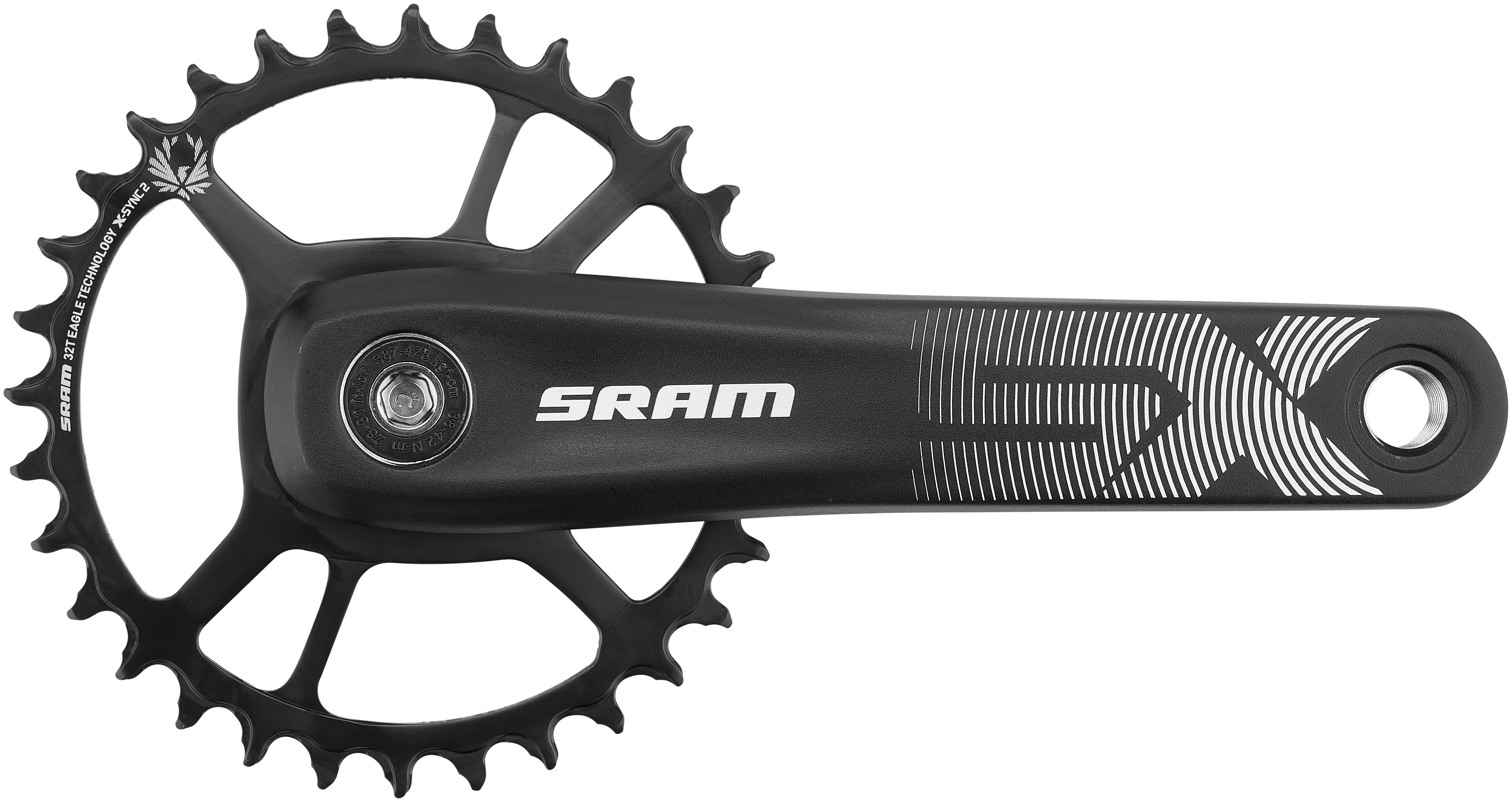 SRAM SX Eagle Power Spline pédalier 32 dents 12 vitesses Boost noir
