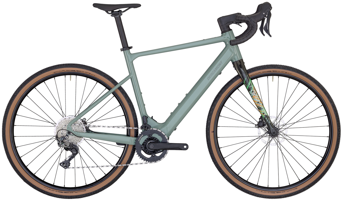 Bergamont E-Grandurance 7 Diamant 360 Femme,Homme shiny rainy green